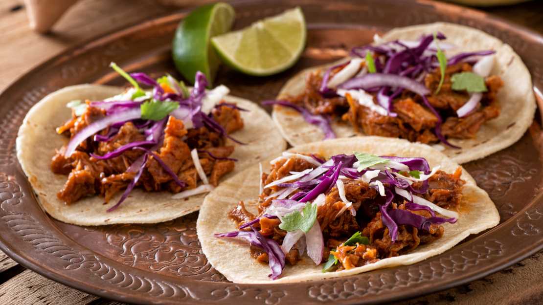 tacos med pulled pork